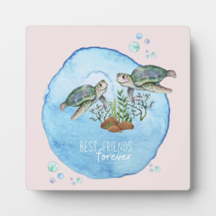 Sea Turtles BFFs - Personalised Best Friends Gifts Plaque