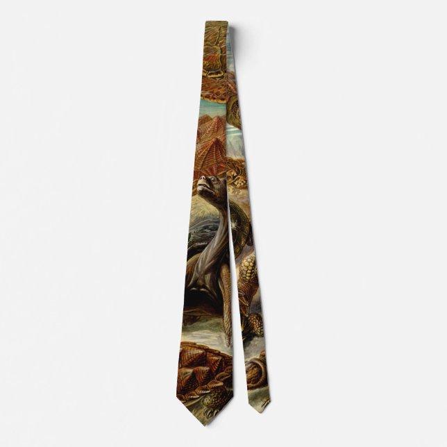 Sea Turtles by Ernst Haeckel Tie (Front)