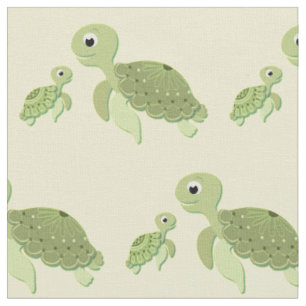 Sea Turtles Cute Kids Baby Nursery Fabric