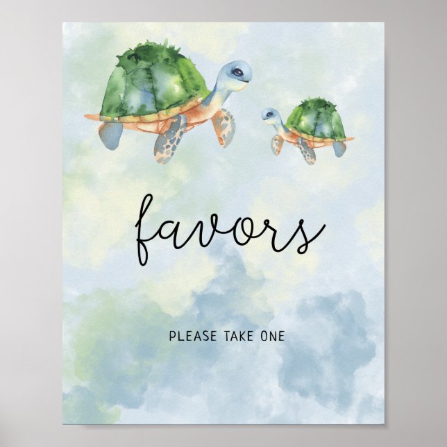 Sea turtles - Favours Poster (Front)