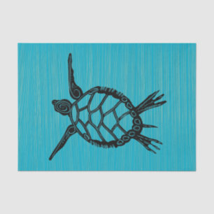 Sea Turtles in the Reeds Tissue Paper