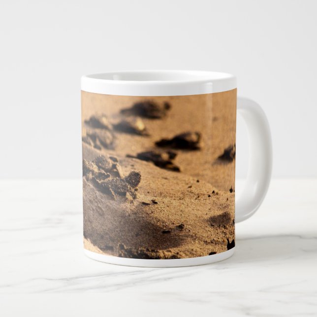 Sea Turtles Large Coffee Mug (Front Right)
