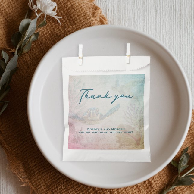 Sea Turtles Living Seas Ocean Wedding Favour Bags (Creator Uploaded)
