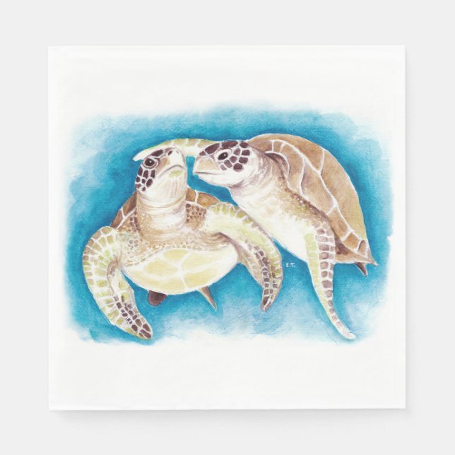 Sea Turtles Napkin (Front)