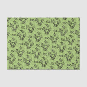 Sea Turtles on Green Tissue Paper