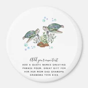 SEA TURTLES Personalised Magnet