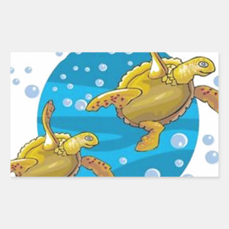 Sea Turtles Rectangular Sticker