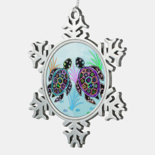 Sea Turtles Snowflake Ornament