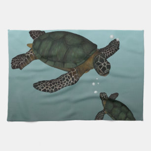 Sea Turtles Tea Towel