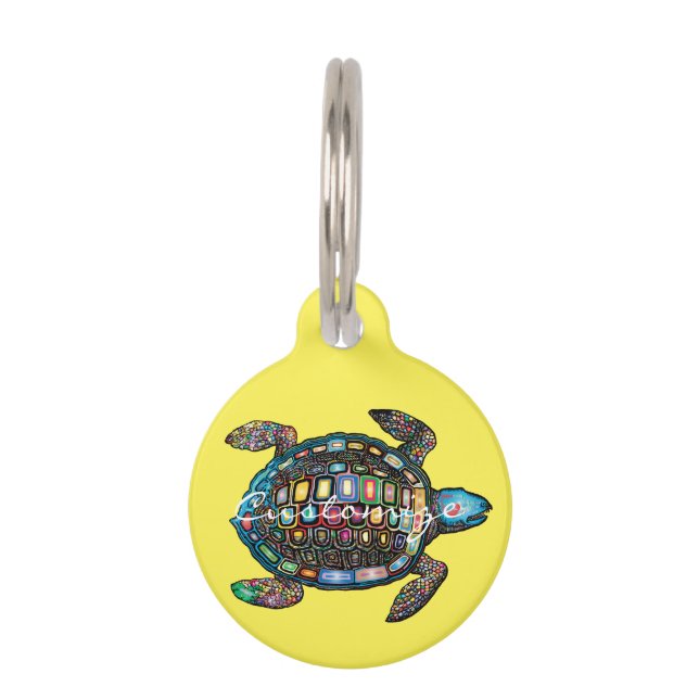 Sea Turtles Thunder_Cove Pet Tag (Back)