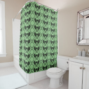 Sea Turtles Tortoise Ocean Moon Eco Green Shower Curtain