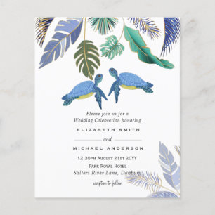 Sea Turtles Wedding Blue Yellow