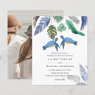 Sea Turtles Wedding Blue Yellow