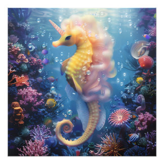 Sea-Unicorn #2 Photo Print