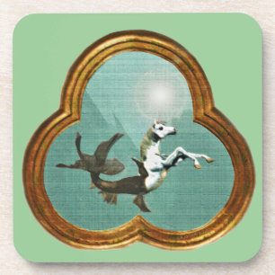 Sea Unicorn Cork Coaster