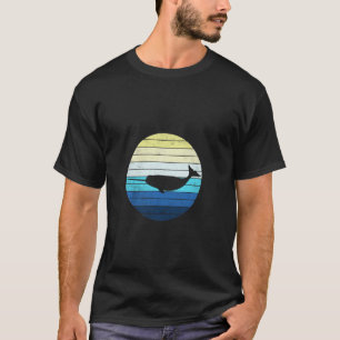 Sea Unicorn Vintage Whale For Narwhal Ocean T-Shirt