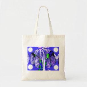 Sea urchins in moonlight tote bag