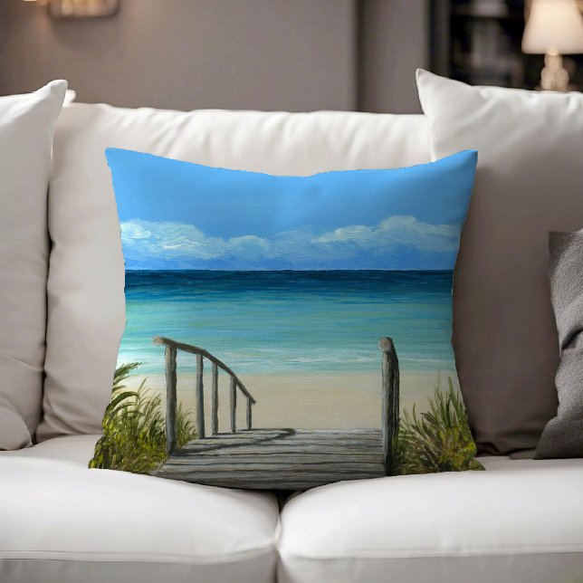 Sea View 147 Ocean Beach Cushion (Creator Uploaded)