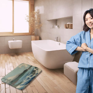 Sea view  - famous Japanese art Bath Towel Set