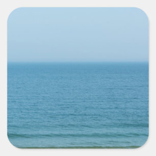 Sea view square sticker