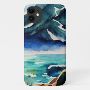 Sea view watercolor iPhone 11 case
