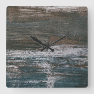 Sea Wall II Square Wall Clock