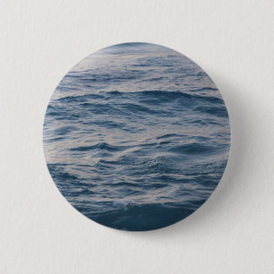 Sea water closeup 6 cm round badge