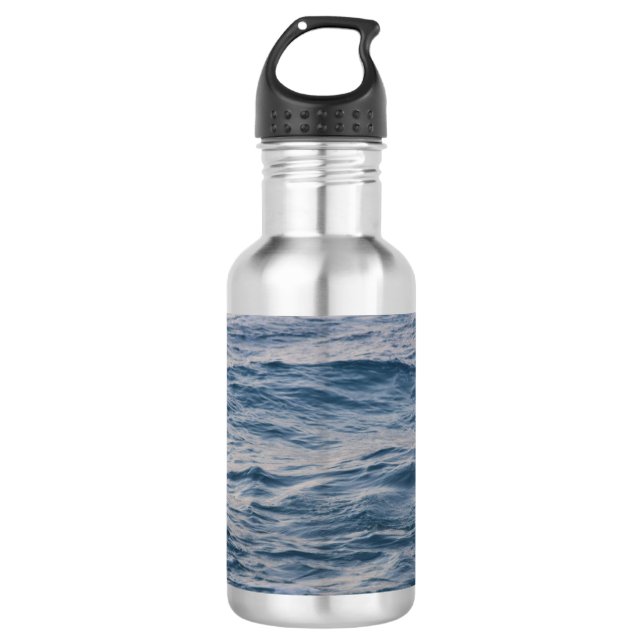Sea water closeup 710 ml water bottle (Front)