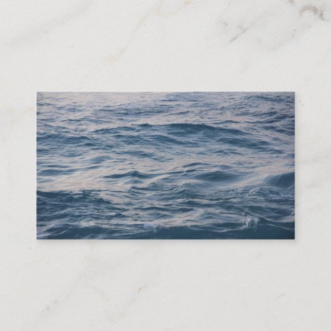 Sea water closeup   calling card (Front)