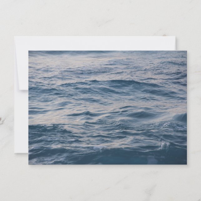 Sea water closeup  card (Front)