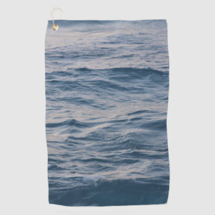 Sea water closeup golf towel