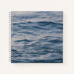 Sea water closeup notebook