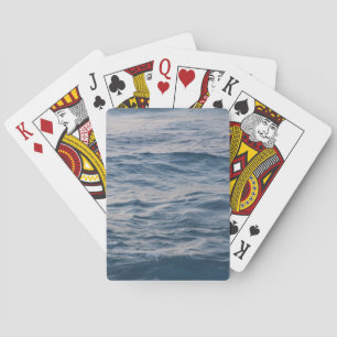 Sea water closeup playing cards