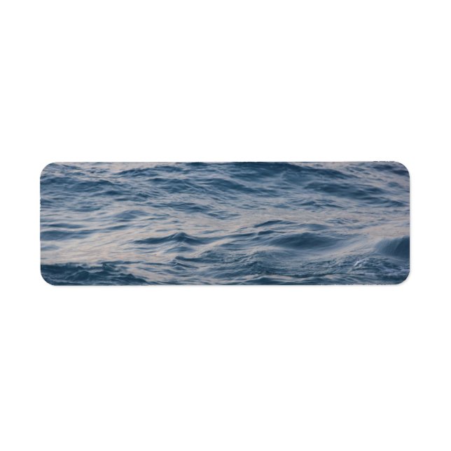 Sea water closeup   return address label (Front)