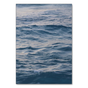 Sea water closeup  table number