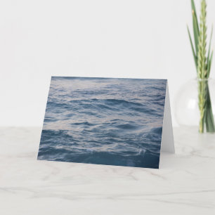 Sea water closeup  thank you card