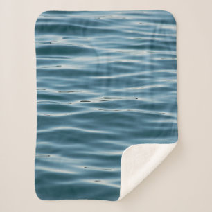 Sea water in the morning sherpa blanket