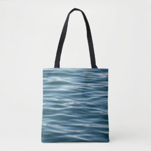 Sea water in the morning tote bag