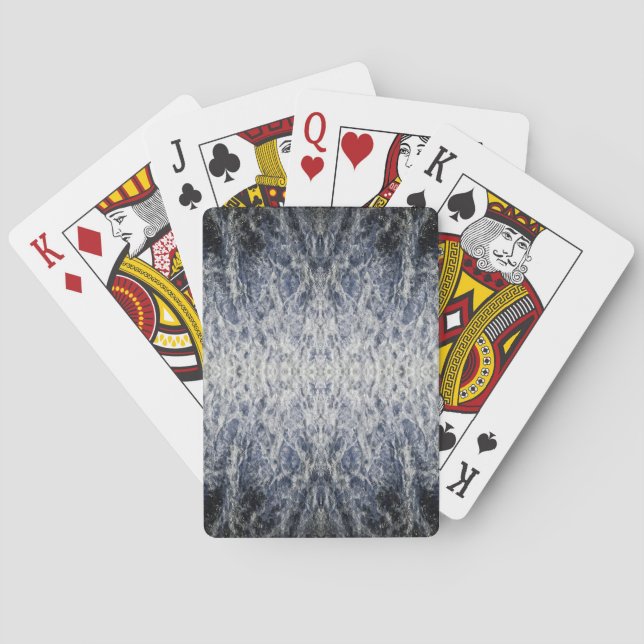 Sea water pattern playing cards (Back)