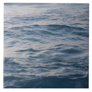 Sea Water Ripple Close-Up Photo Ceramic Tile