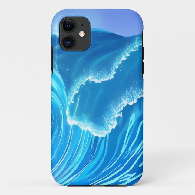 Sea wave design - Flowing Wave  Case-Mate iPhone Case (Back)
