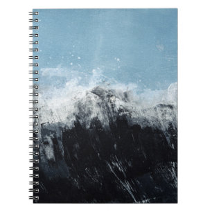 Sea wave: hand-painted design notebook