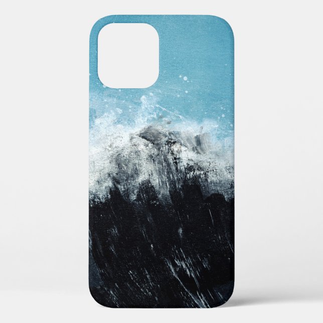 Sea wave. Hand painted illustration Case-Mate iPhone Case (Back)