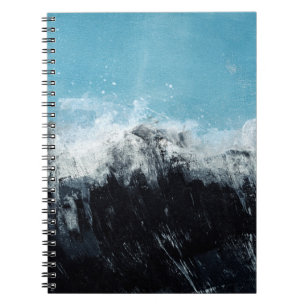 Sea wave. Hand painted illustration Notebook