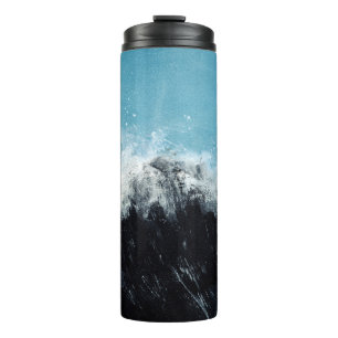Sea wave. Hand painted illustration Thermal Tumbler