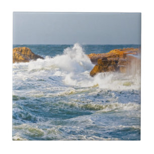 Sea waves tile