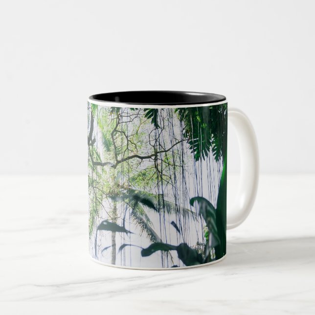 Sea Waves Two-Tone Coffee Mug (Front Right)