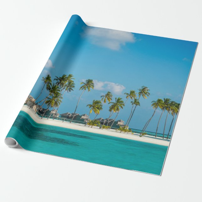 Sea Waves Wrapping Paper (Unrolled)
