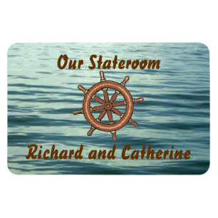 Sea Wheel Stateroom Door Marker Magnet