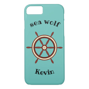 "SEA WOLF" ,steering wheel, personalised iPhone 8/7 Case
